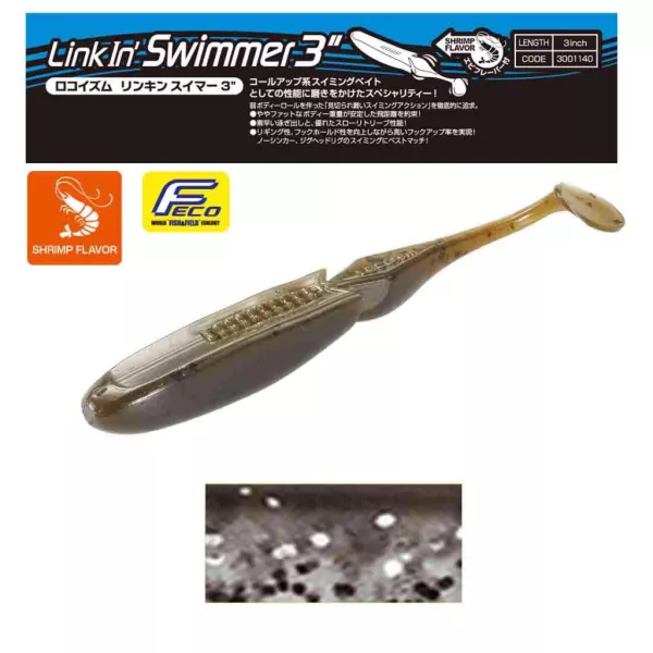 Tiemco Linkin Swimmer 7,6cm 240 Plasztik Csali 9db