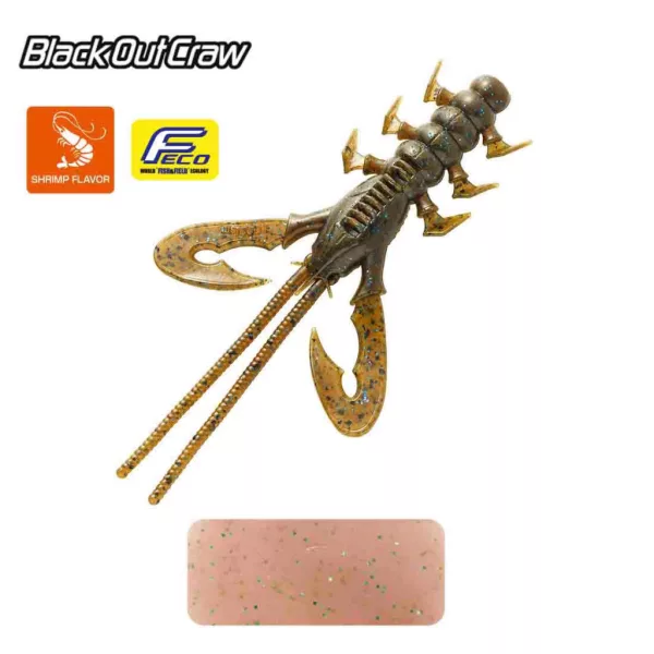 Tiemco Black Out Craw 10cm 155 Plasztik Csali 6db
