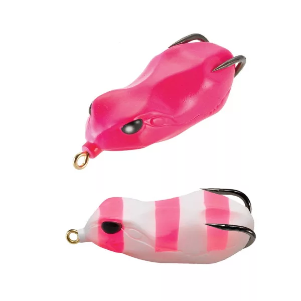 Tiemco Vajra Frog FRG-60 6cm 30 Striped Pink Béka Utánzat