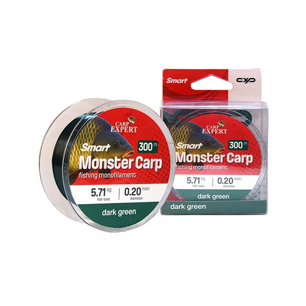 Carp Expert Smart Monster Carp Sötétzöld 0,20mm Monofil Főzsinór 300m