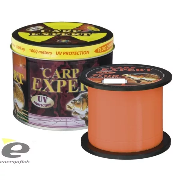 Fil de pêche Carp Expert Uv Fluo Orange 0,35Mm 1000M Métal