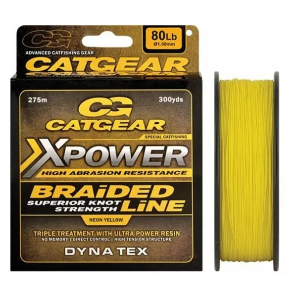 Catgear XPower Tressé 275m 0,47mm Tresse de ligne principale