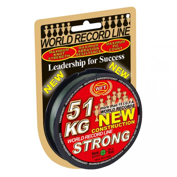 FIL TRESSÉ WFT NEW GREEN 39KG 0,25mm 150m - Ligne principale - Fil tressé