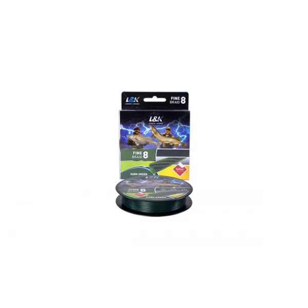 L&K Fine Braid 8 0,2 150M 13Kg Vert Foncé