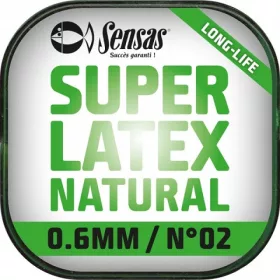   Sensas Super Latex Naturel 1,2mm 6m Élastique Plein pour Canne