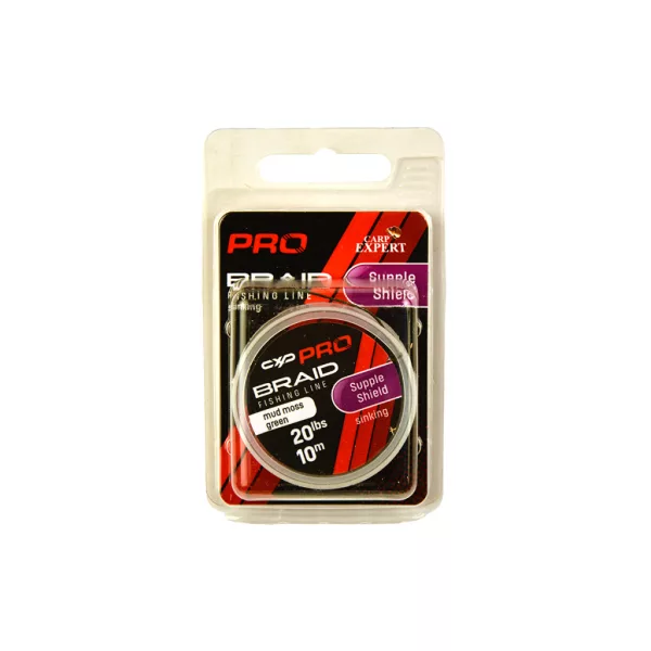 Carp Expert Pro Supple Shield Moss Green 30lbs Bevonatos Süllyedő Előkezsinór 10m