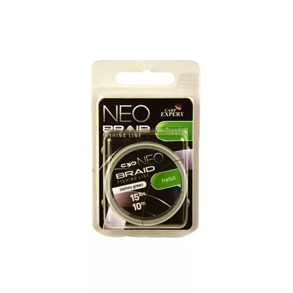 Carp Expert Neo Freefall Camou Green 35lbs Kikönnyített Fonott Előkezsinór 10m