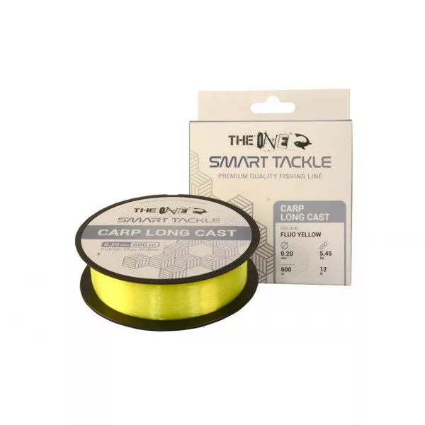 The One Carp Long Cast Fluo Jaune 600m 0.20mm Monofilament Ligne Principale