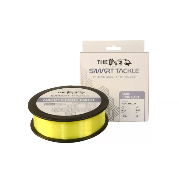 The One Carp Long Cast Fluo Jaune 1200m 0.20mm Monofilament Ligne Principale