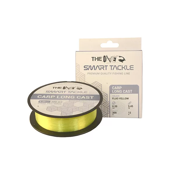 The One Carp Long Cast Fluo Jaune 1200m 0.25mm Monofilament Ligne Principale
