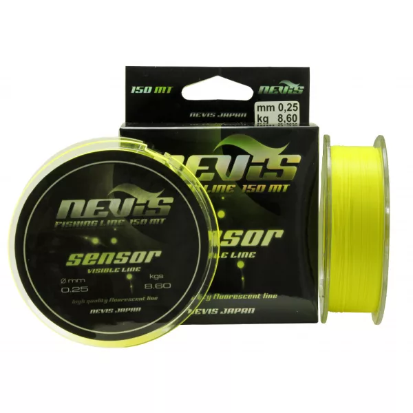 Nevis Sensor Fluo 300m 0.40mm Ligne de pêche monofilament-Jaune fluo