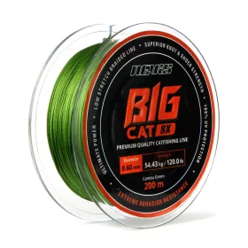 Nevis Big Cat 200m 0.50mm Ligne principale tressée-Vert