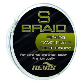 Nevis S Braid 15m 0.08mm Bas de ligne tressé-Vert