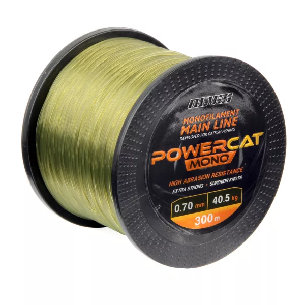 Nevis Powercat Mono 300m 0.80mm Monofil ligne principale-Vert foncé