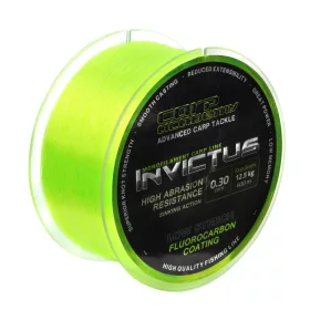   Carp Academy Invictus 600m 0.22mm Fil de pêche principal Monofilament - Vert fluo