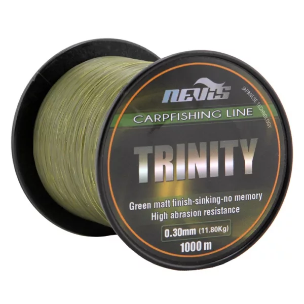 Nevis Trinity 1000m 0.35mm Monofil ligne principale-Vert