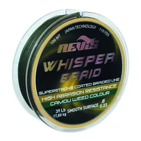   Nevis Whisper 100m 0.30mm Ligne principale tressée - Vert foncé