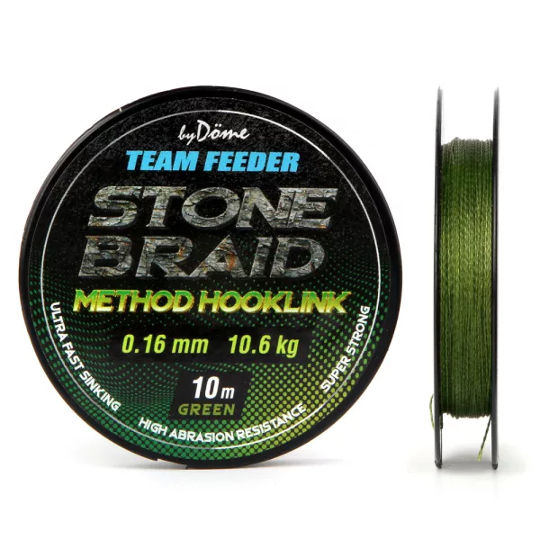 Haldorádó By Döme TF Stone Braid 10m 0,08mm Bas de ligne tressé - Vert
