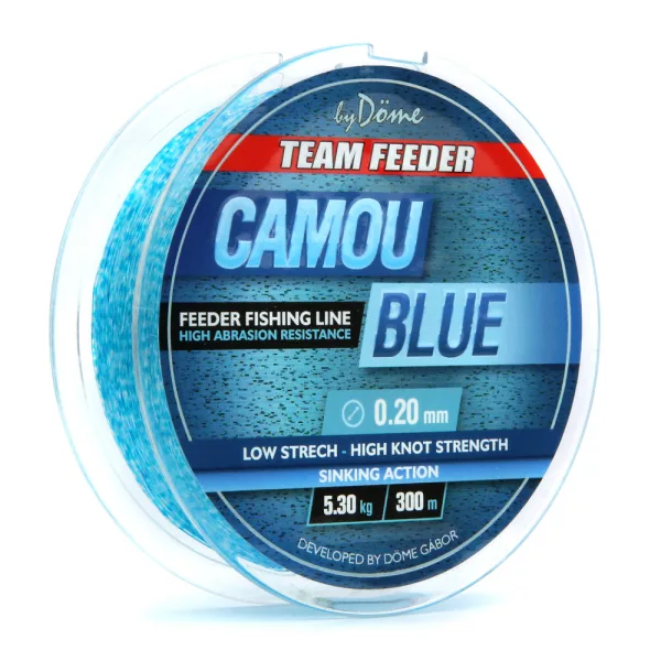 Haldorádó By Döme TF Camou Bleu 300m 0.20mm Monofil ligne principale-Camou bleu