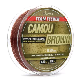   Haldorádó By Döme TF Camou Marron 300m 0.25mm Monofil ligne principale-Camou marron