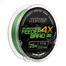 Nevis Feeder Braid 0.16mm 25m Bas de ligne tressé - Vert