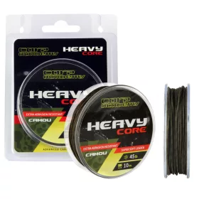   Carp Academy Heavy Core 10m 0.62mm 35lb Camo Bas de ligne tressé - Boue