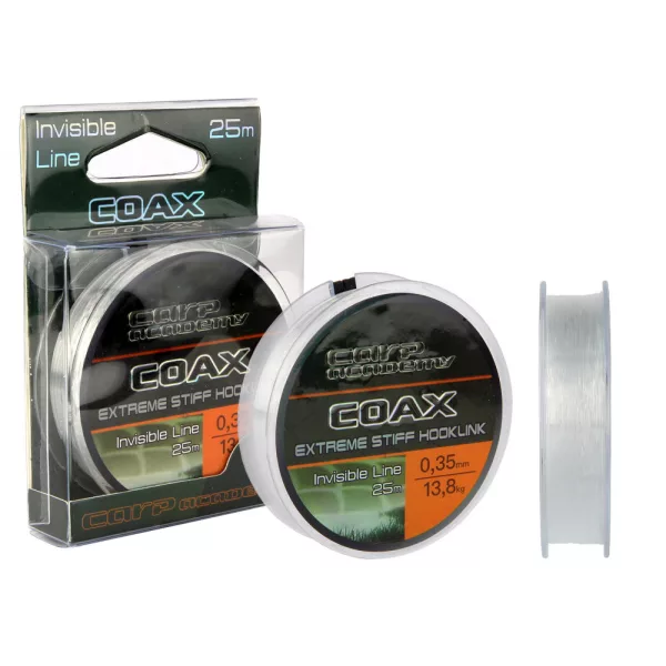Carp Academy Coax bas de ligne 25m 0.30mm Bas de ligne monofilament-Transparent