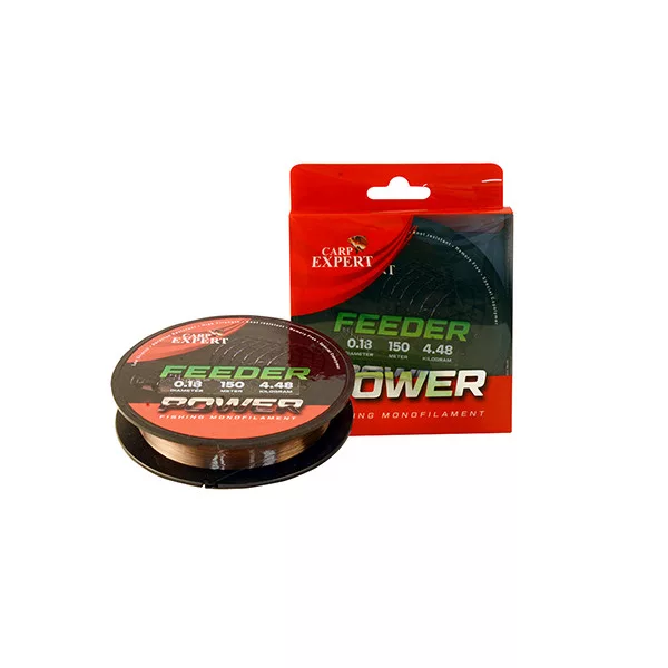Carp Expert Power Feeder Marron 150m 0.20mm Ligne monofilament