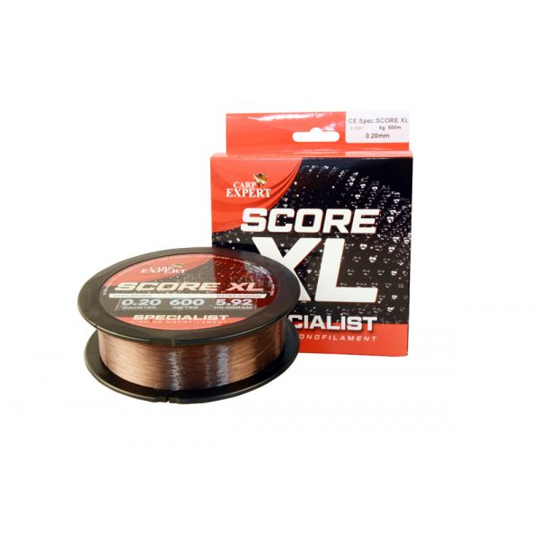 Carp Expert Spécialiste Score XL Marron foncé 600m 0.20mm Fil principal Monofilament