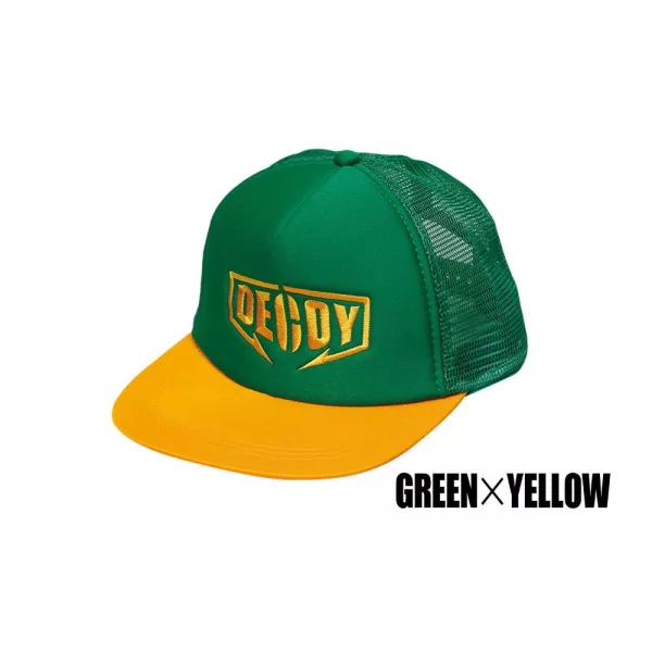 Decoy DA-17 Flat Mesh Cap Green Yellow Baseball Sapka 1db