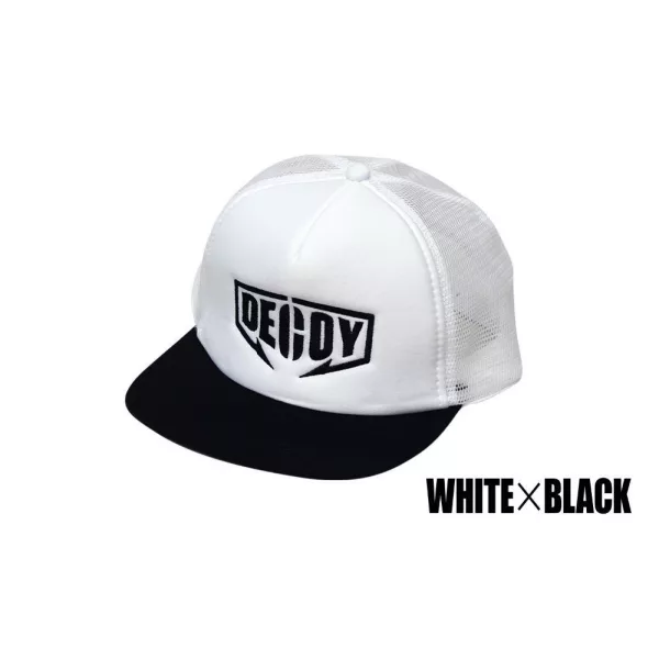 Decoy DA-17 Flat Mesh Cap White Black Baseball Sapka 1db
