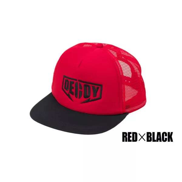 Decoy DA-17 Flat Mesh Cap Red Black Baseball Sapka 1db
