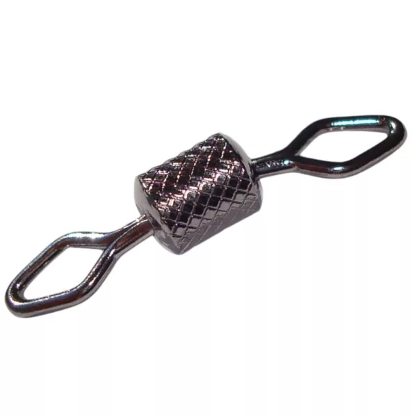 Sasame Erős Hengeres Black Nickel 2/0 Forgó 4db