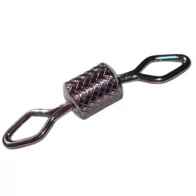 Sasame Erős Hengeres Black Nickel 3/0 Forgó 3db
