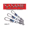 Sasame Erős Hengeres Biztonsági Kapoccsal Black Nickel 6 Forgókapocs 8db