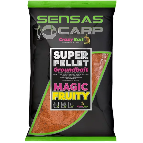 Sensas Super Pellet Magic Fruity Amorce 1kg