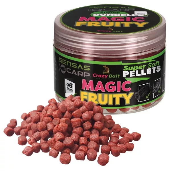 Sensas Super Doux Fruité Magique 6mm Pellet d'hameçon 60gr