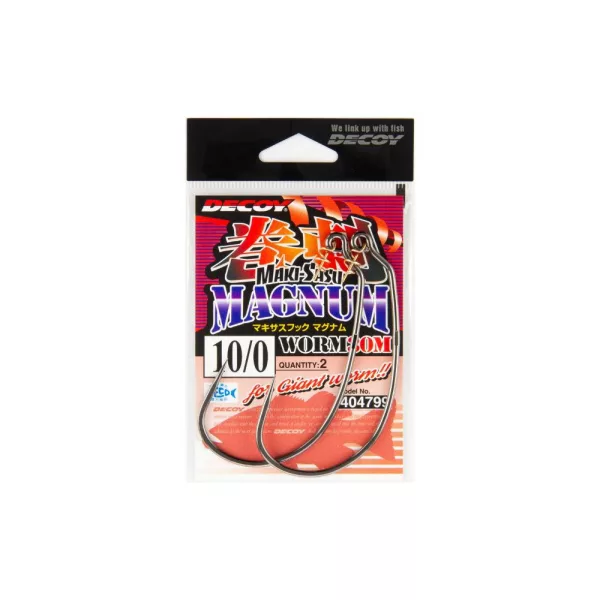 Decoy Worm 30M Makisagu Magnum 6/0 Offset Horog 4db