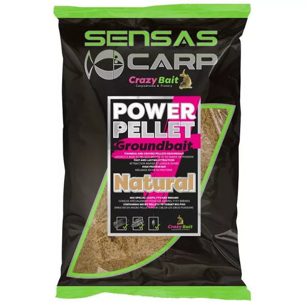 Sensas UK Power Pellet Plus Natural Amorce 2kg