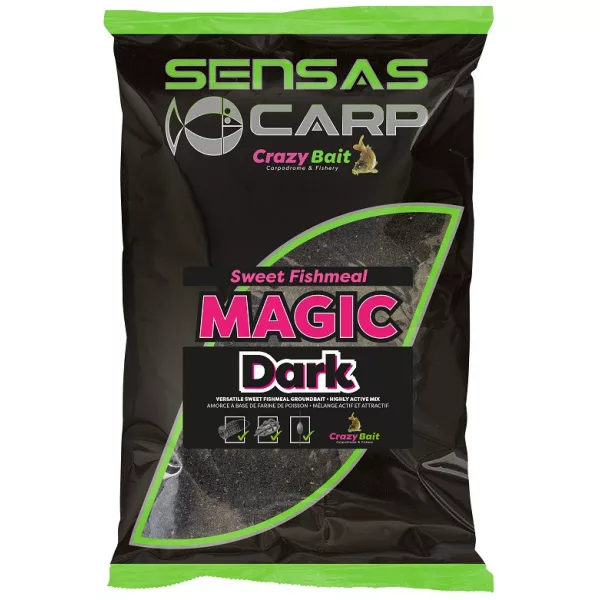 Sensas UK Sweat Fishmeal Magic Dark Amorce 2kg