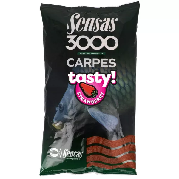 Sensas 3000 Carpe Savoureux Fraise Amorçage 1kg