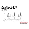 Decoy Quattro X-S21 #1 Füles Szakállas Négyágú Horog 5db