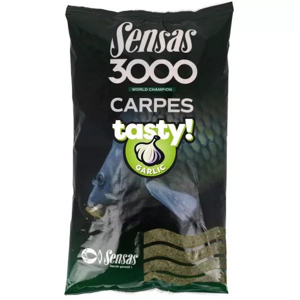 Sensas 3000 Carpe Savoureux Ail Amorçage 1kg