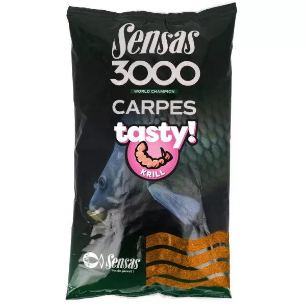 Sensas 3000 Carpe Savoureux Krill Amorçage 1kg