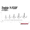 Decoy Fiber Teaser FB-5 #6 Füles Szakállas Háromágú Horog 2db