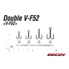 Decoy V-F52 #6 Füles Szakállas Kétágú Horog 8db