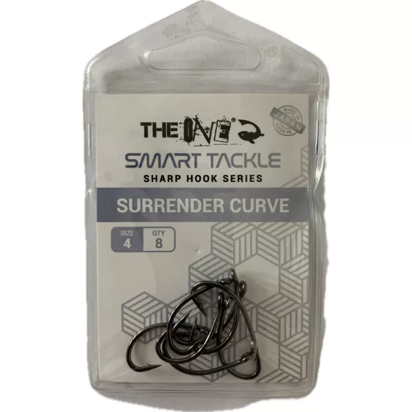 The One Surrender Curve Black Nickel Hameçon #4 8 pcs/paquet