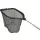NEVIS Épuisette à cadre rigide 250cm 60x70cm caoutchoutée Manche d'épuisette avec filet Épuisette de lancer.