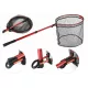ReivaPredator Épuisette 135cm 50x45 Manche d'épuisette avec filet Épuisette de lancer.