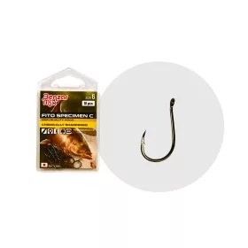   Benzár Mix Fito Specimen-C 6 Hameçon pour carpe herbivore avec œillet, barblé 10 pièces